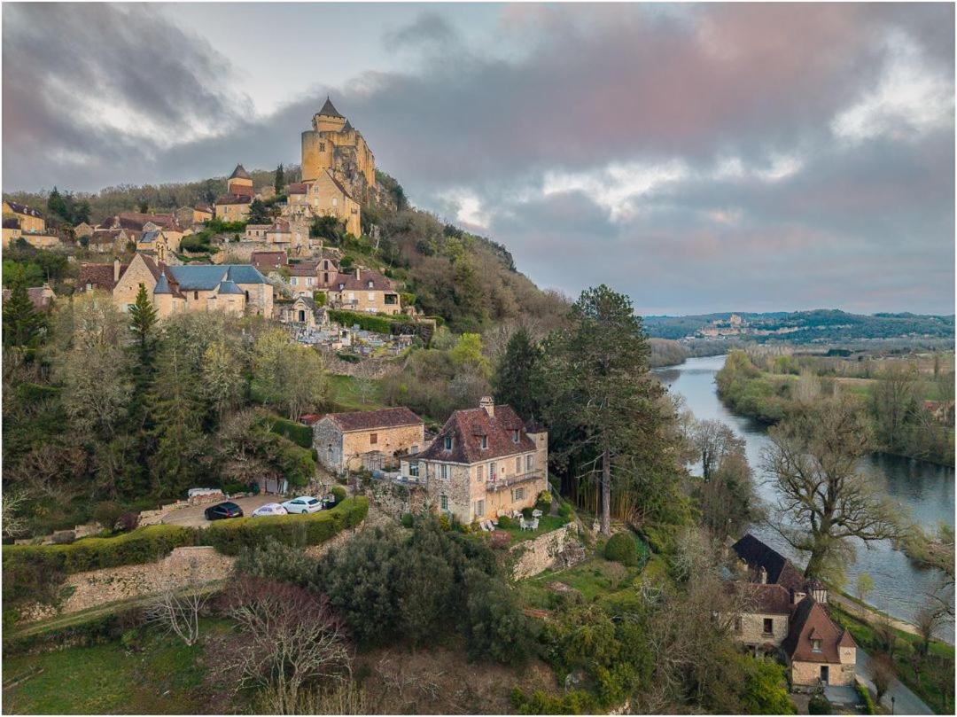 Vue Magique A Castelnaud Villa Bagian luar foto